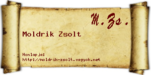Moldrik Zsolt névjegykártya